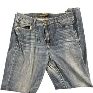 Express High Rise Legging Jeans Stretch Denim Medium‎ Wash Size 10R